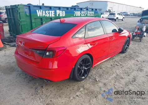 2024 Honda Civic Sport z USA, uszkodzony, nr VIN 2HGFE2F58RH542936